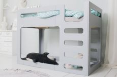 Ліжко двоярусне IndigoWood Cubed gray 190х90см